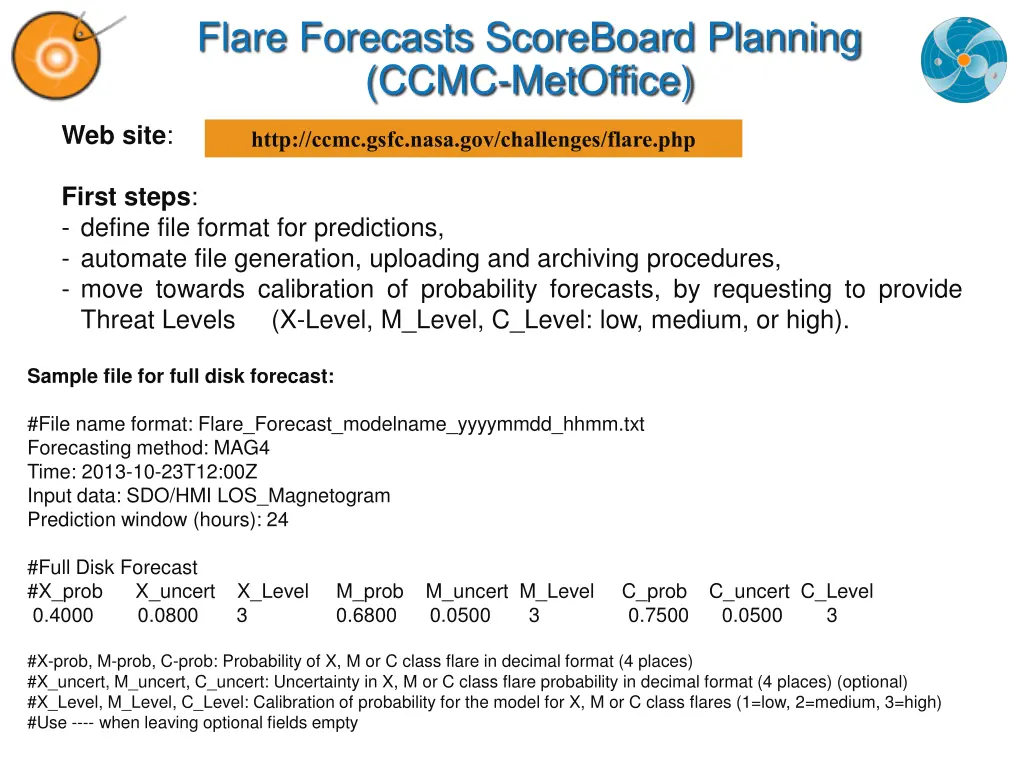 flare forecasts scoreboard planning ccmc metoffice