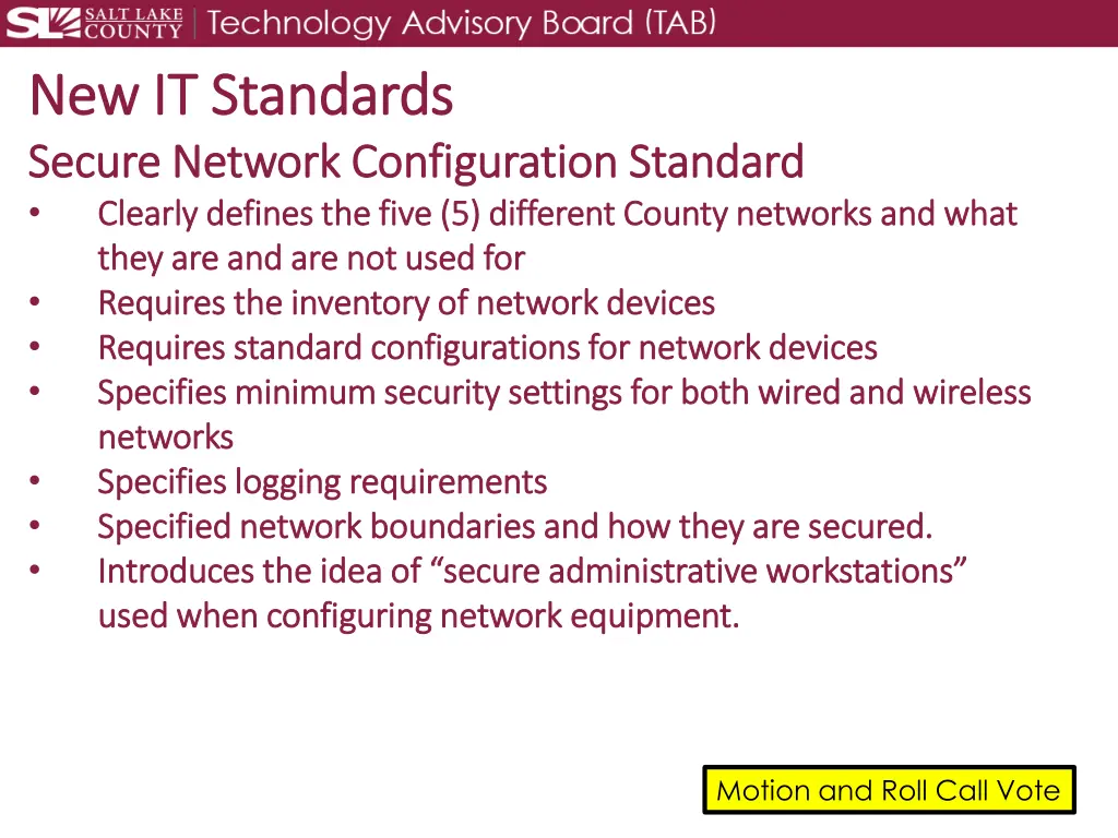 new it standards new it standards secure network