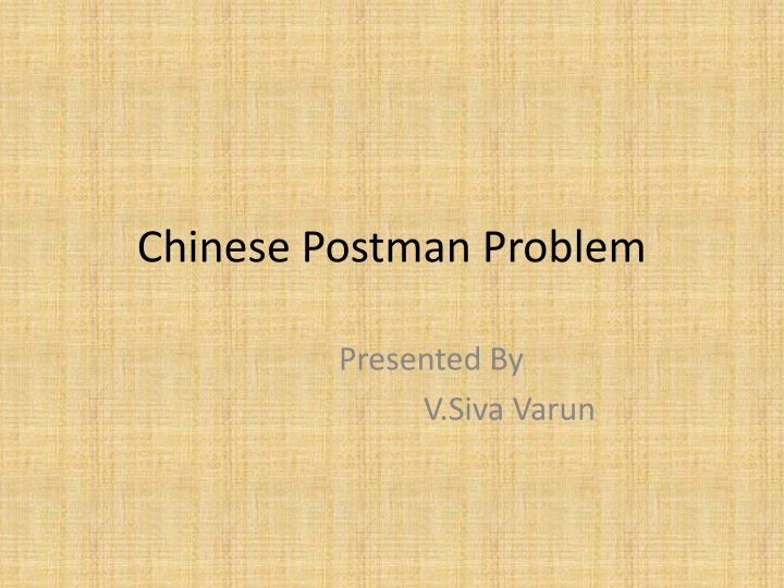 chinese postman problem