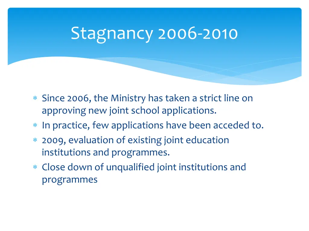 stagnancy 2006 2010