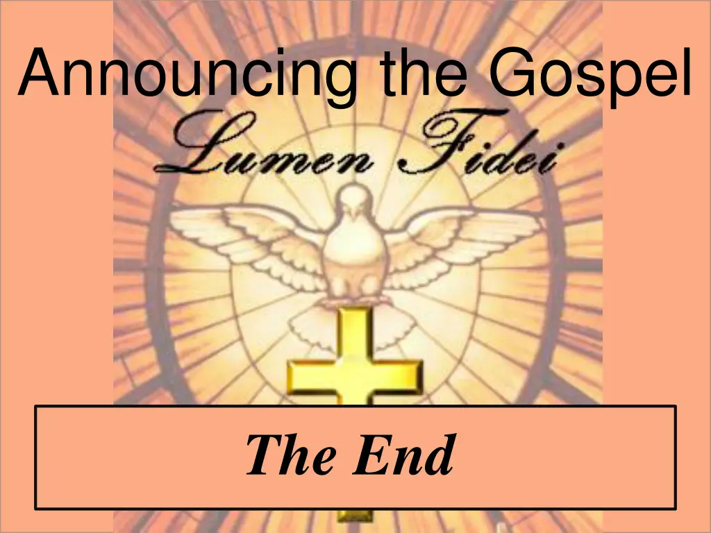 announcing the gospel 1