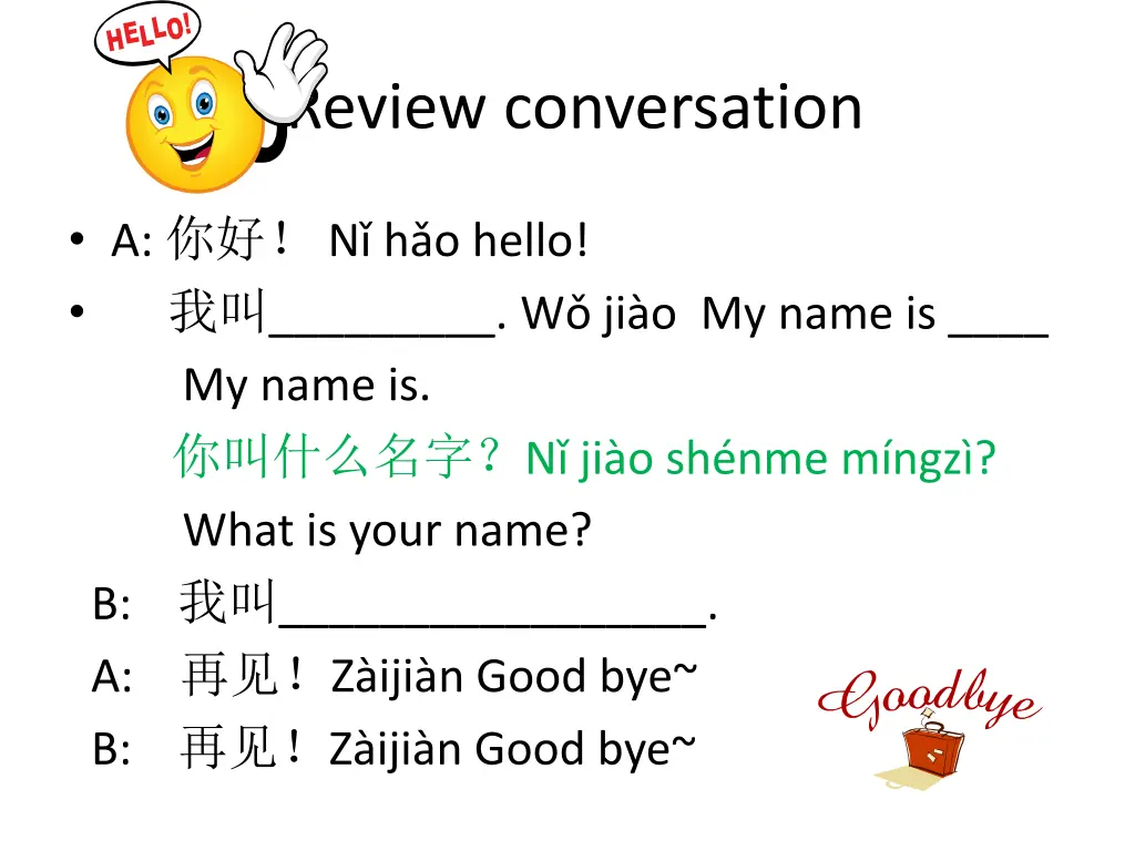 review conversation