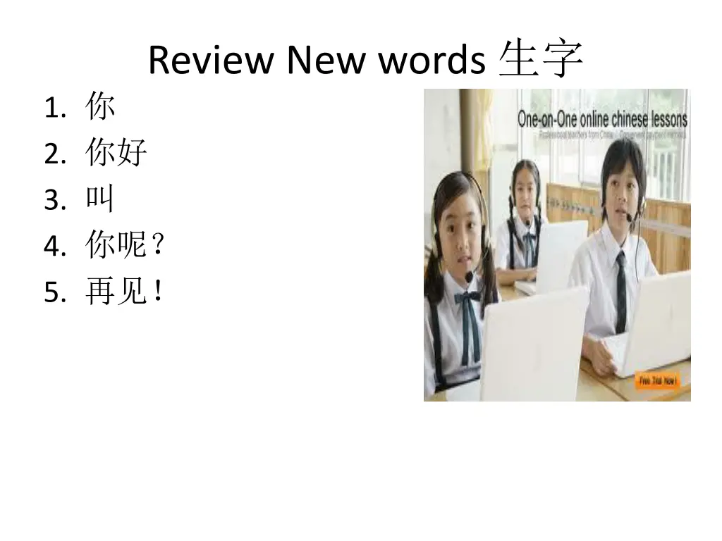 review new words