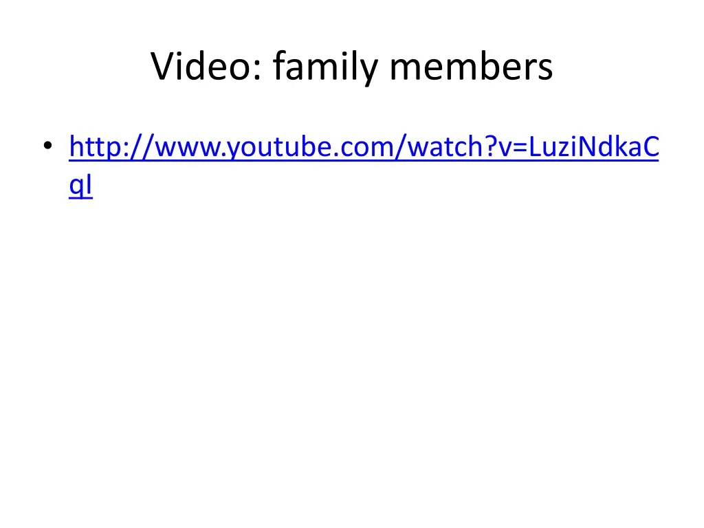 video family members