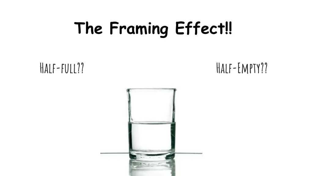 the framing effect