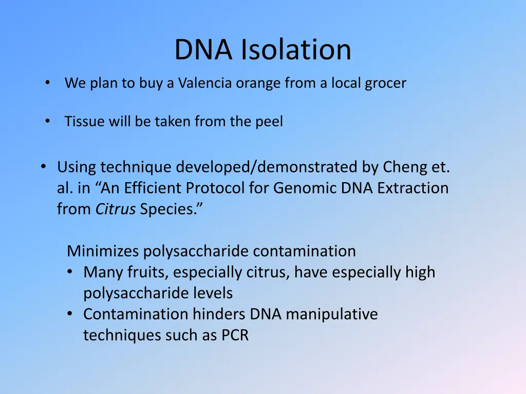 dna isolation