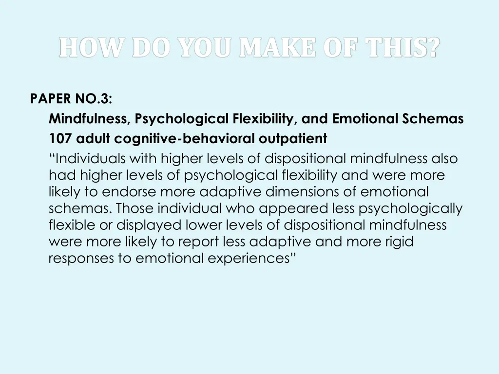 paper no 3 mindfulness psychological flexibility