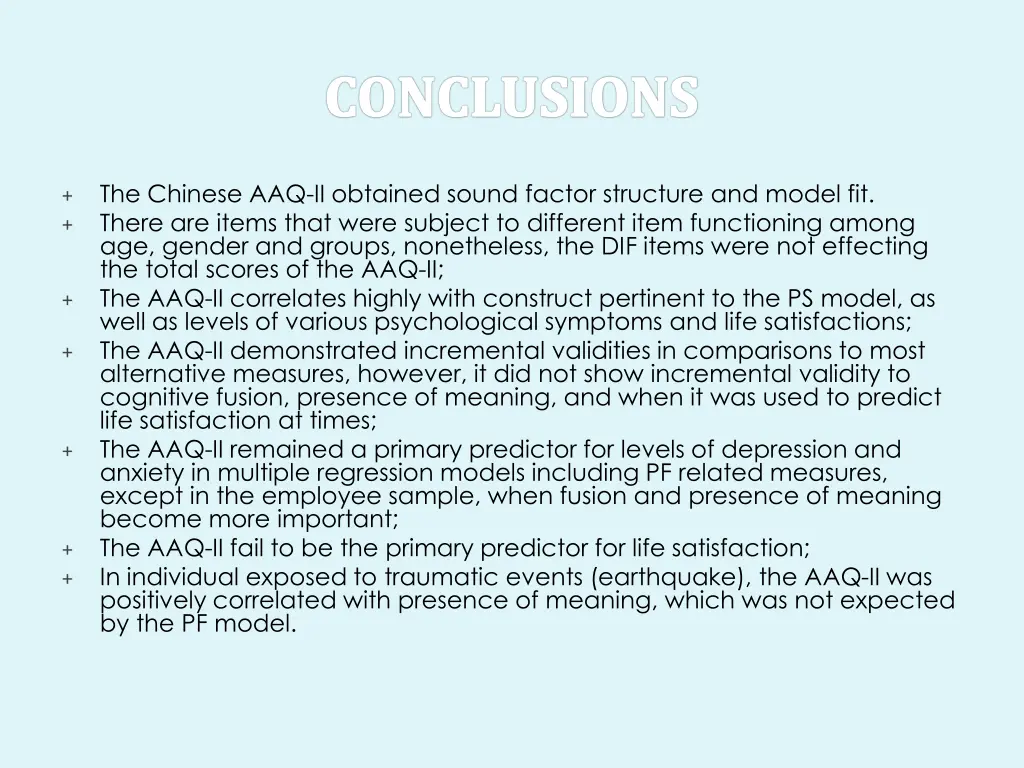 the chinese aaq ii obtained sound factor