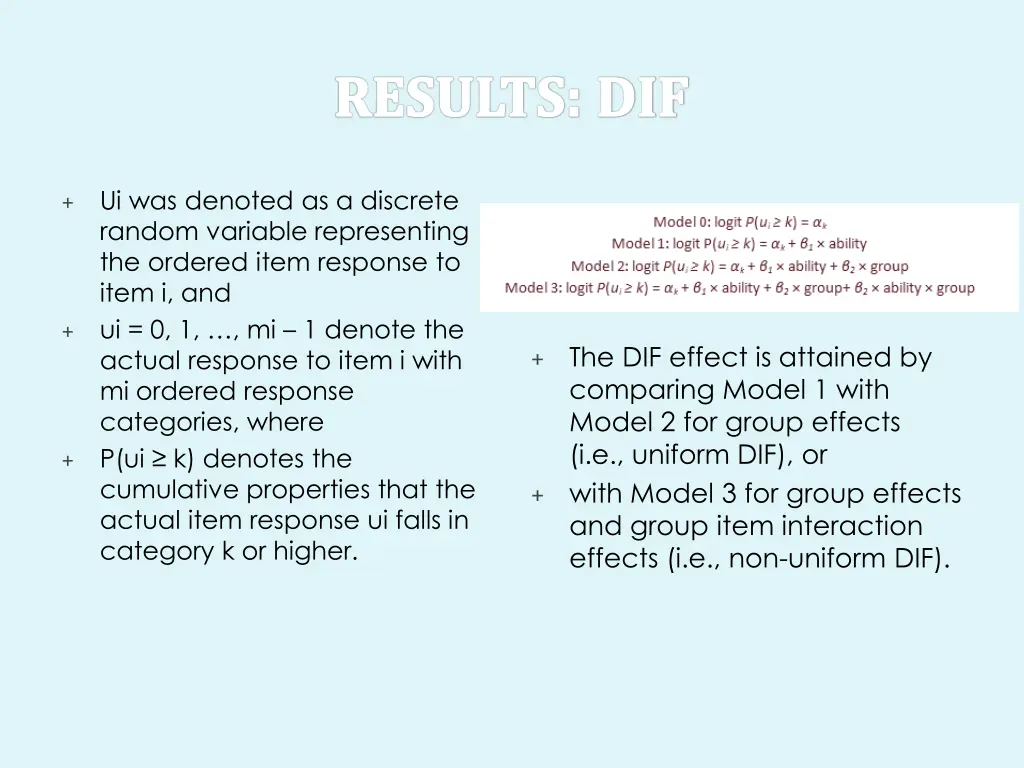 ui was denoted as a discrete random variable