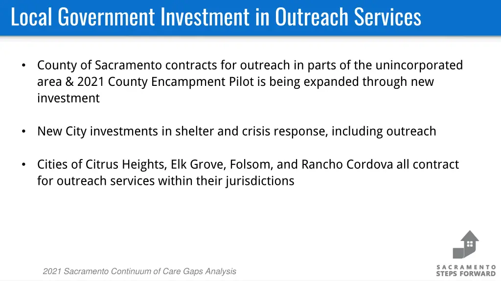 local government investment in outreach services