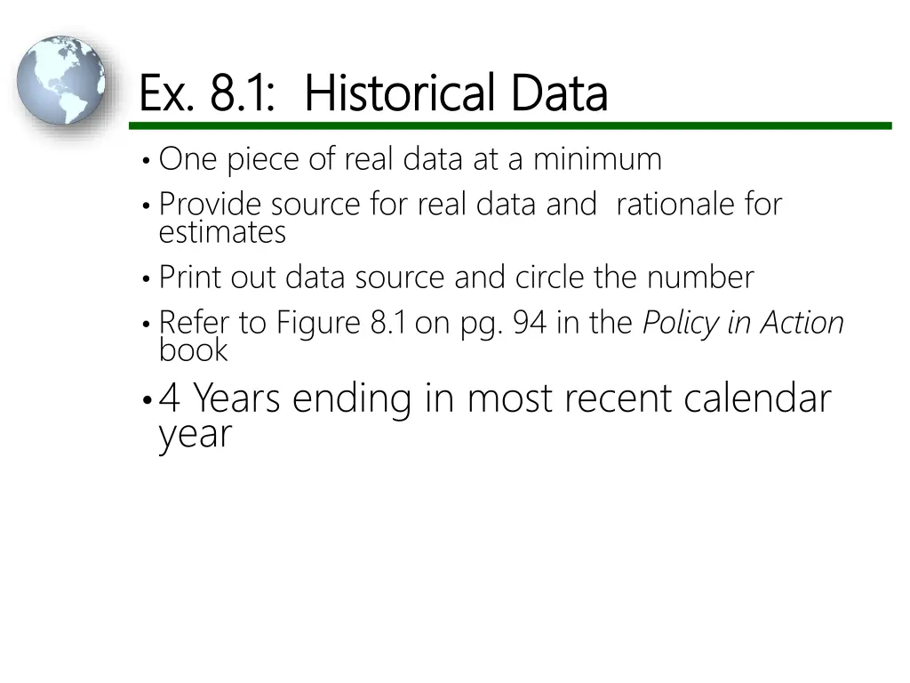 ex 8 1 historical data ex 8 1 historical data