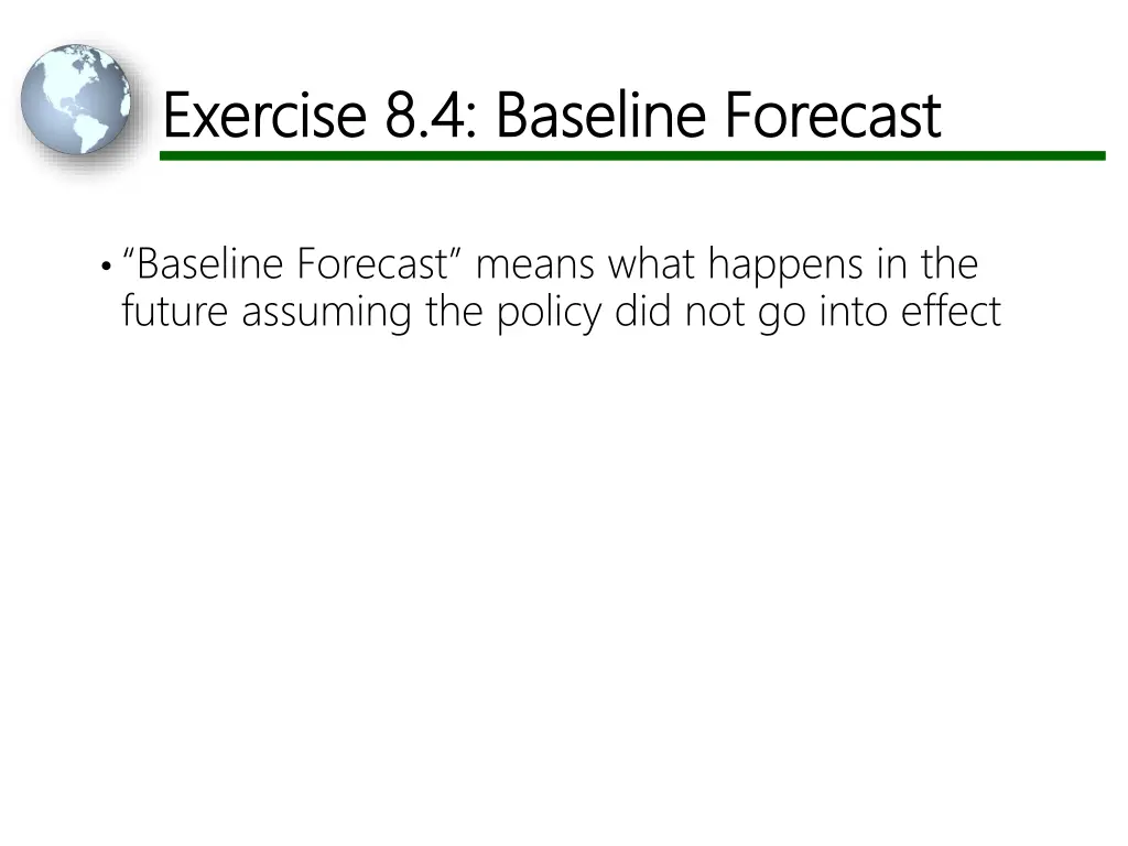 exercise 8 4 baseline forecast exercise