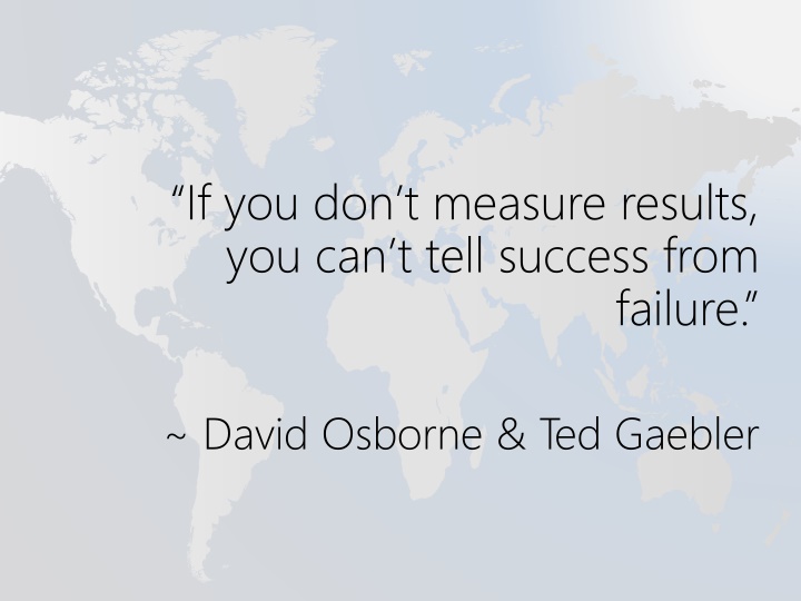 if you don t measure results you can t tell