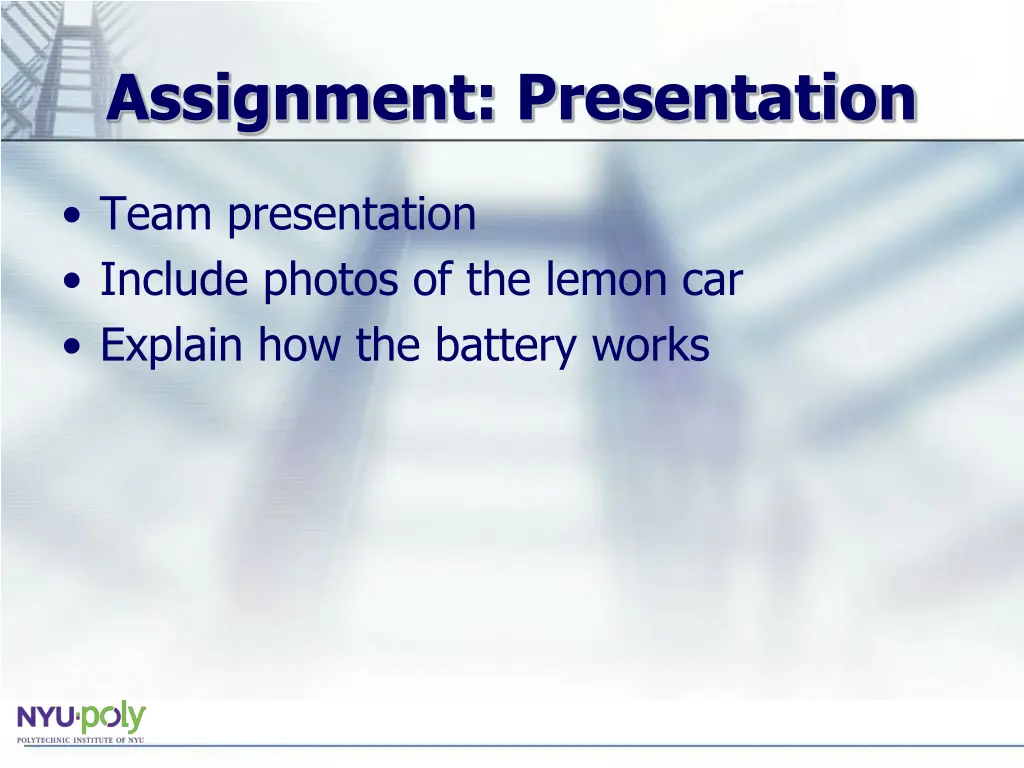 assignment presentation