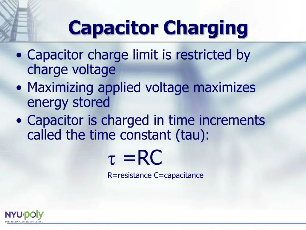 capacitor charging