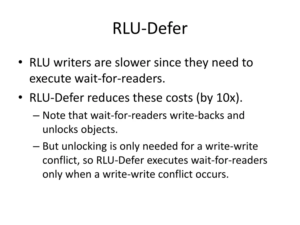 rlu defer