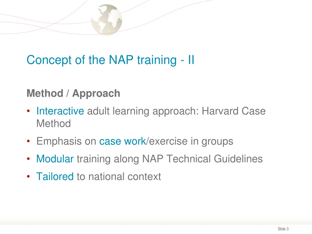 concept of the nap training ii