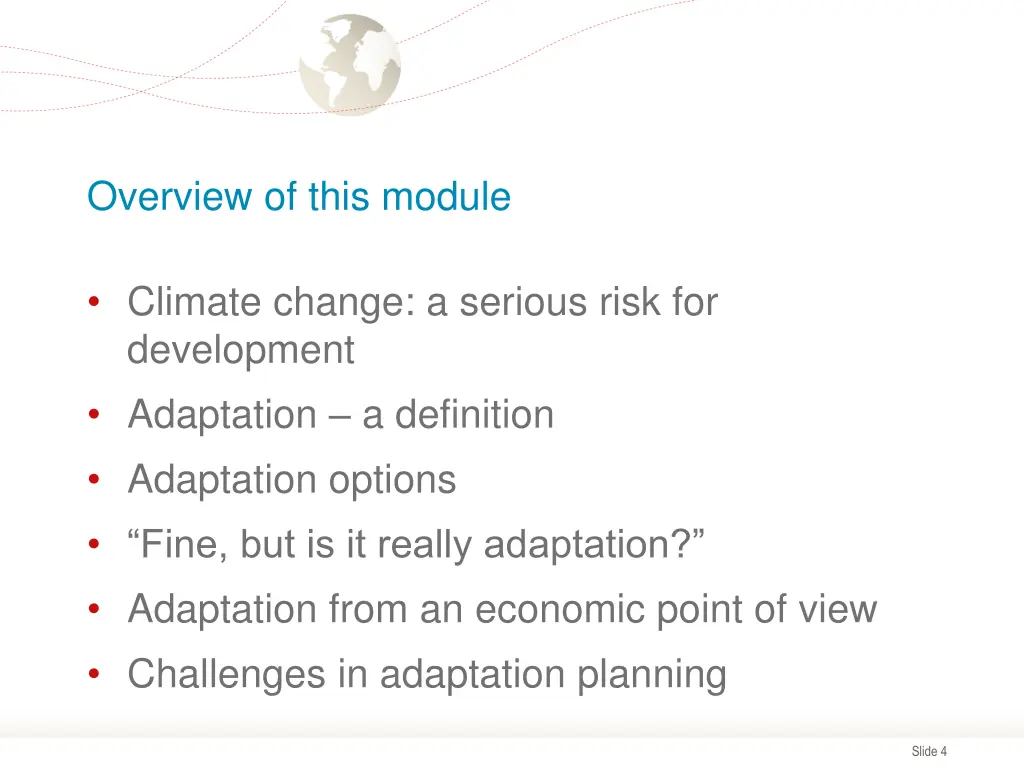 overview of this module