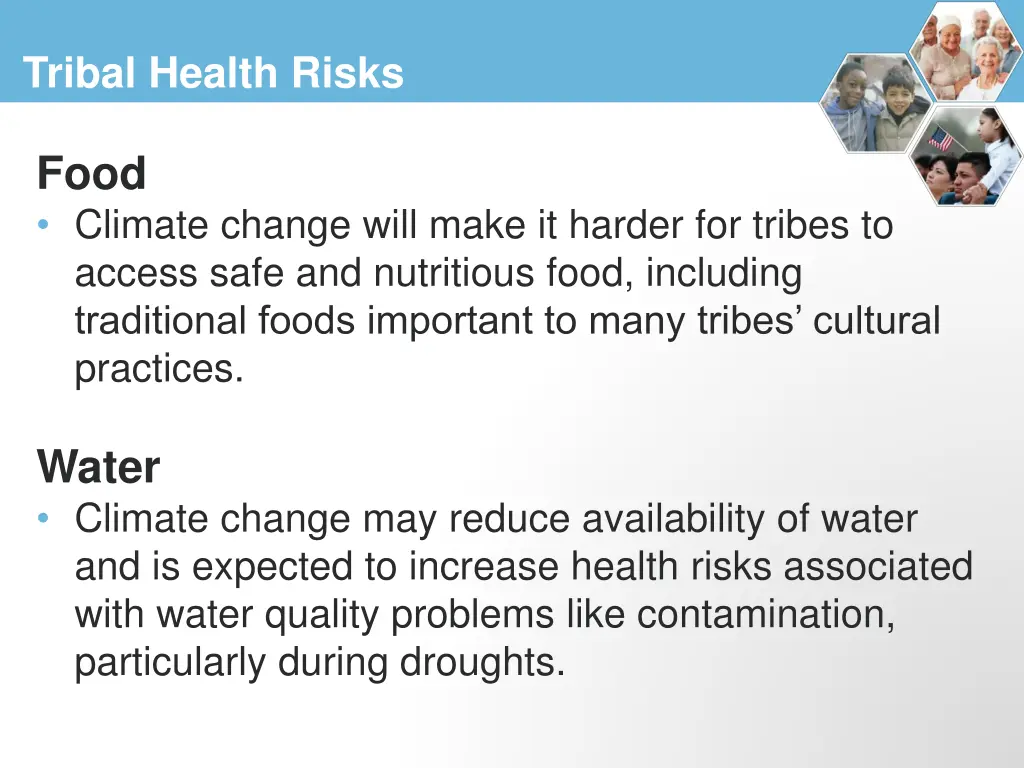 tribal health risks