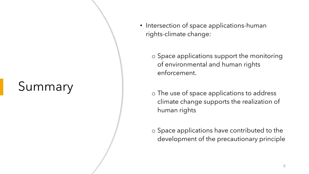 intersection of space applications human rights