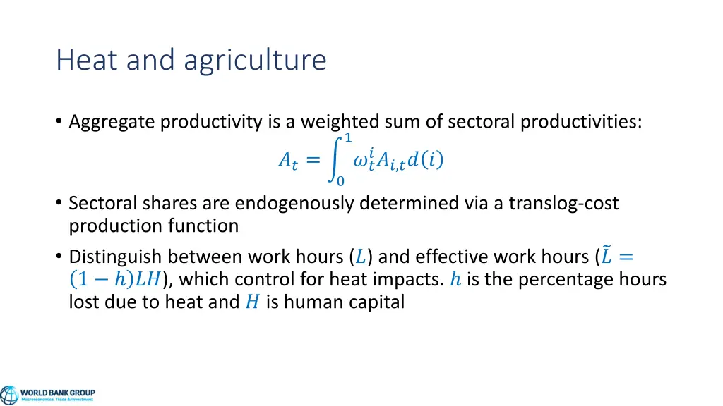 heat and agriculture