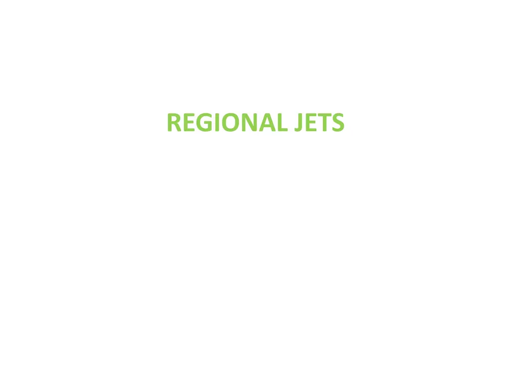 regional jets