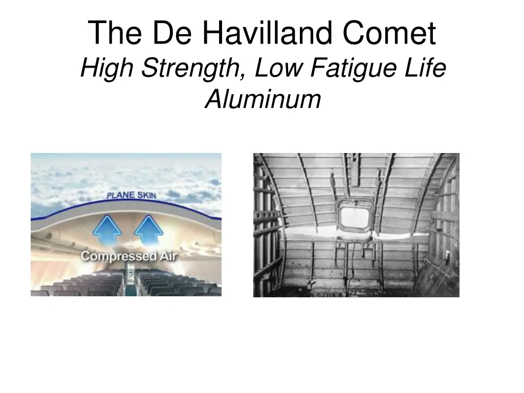 the de havilland comet high strength low fatigue