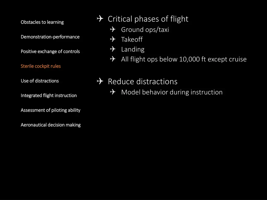 critical phases of flight ground ops taxi takeoff