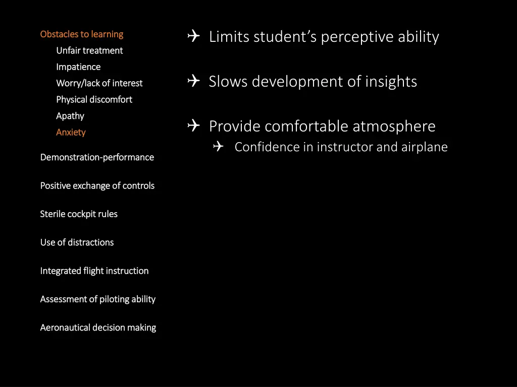 limits student s perceptive ability