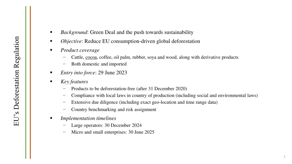 background green deal and the push towards