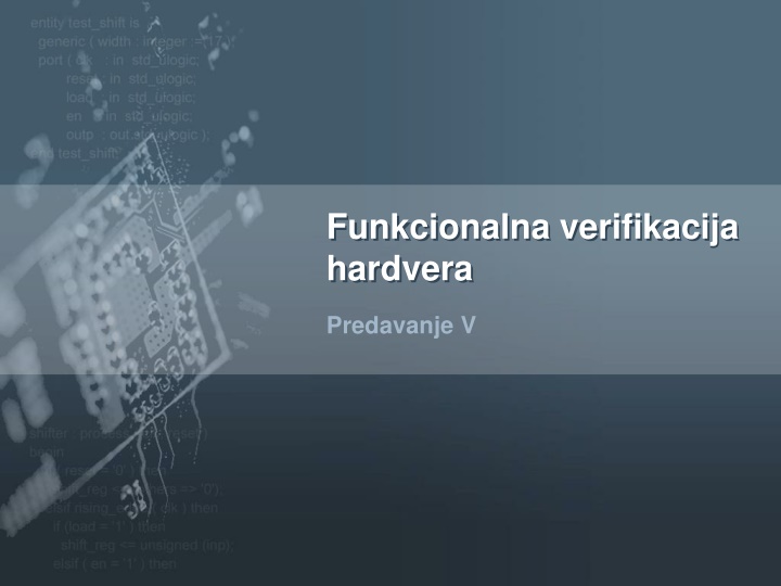 funkcionalna verifikacija hardvera