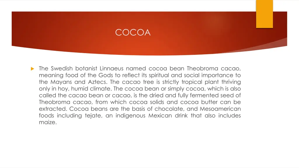 cocoa