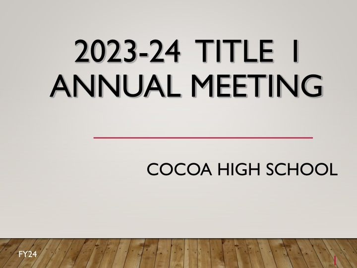 2023 24 title i annual meeting