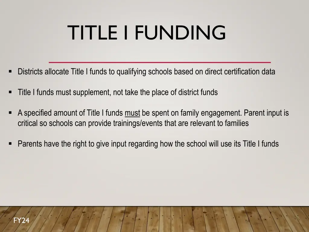 title i funding