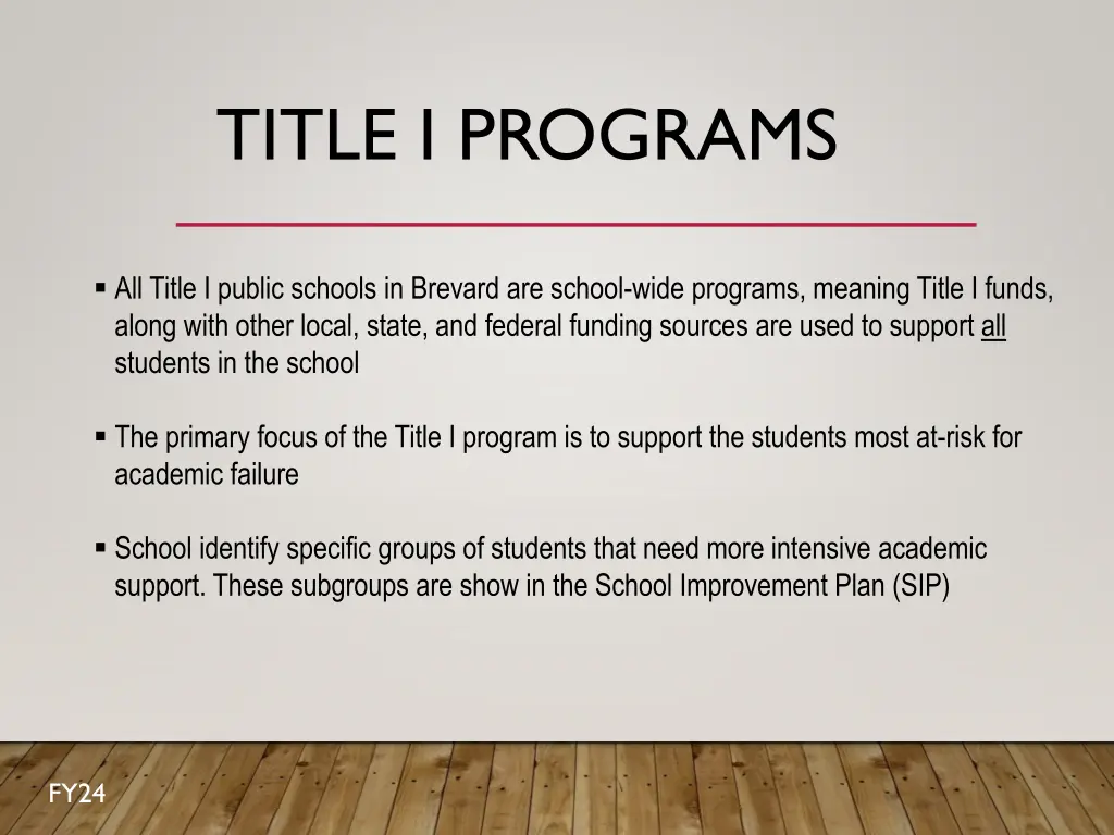 title i programs