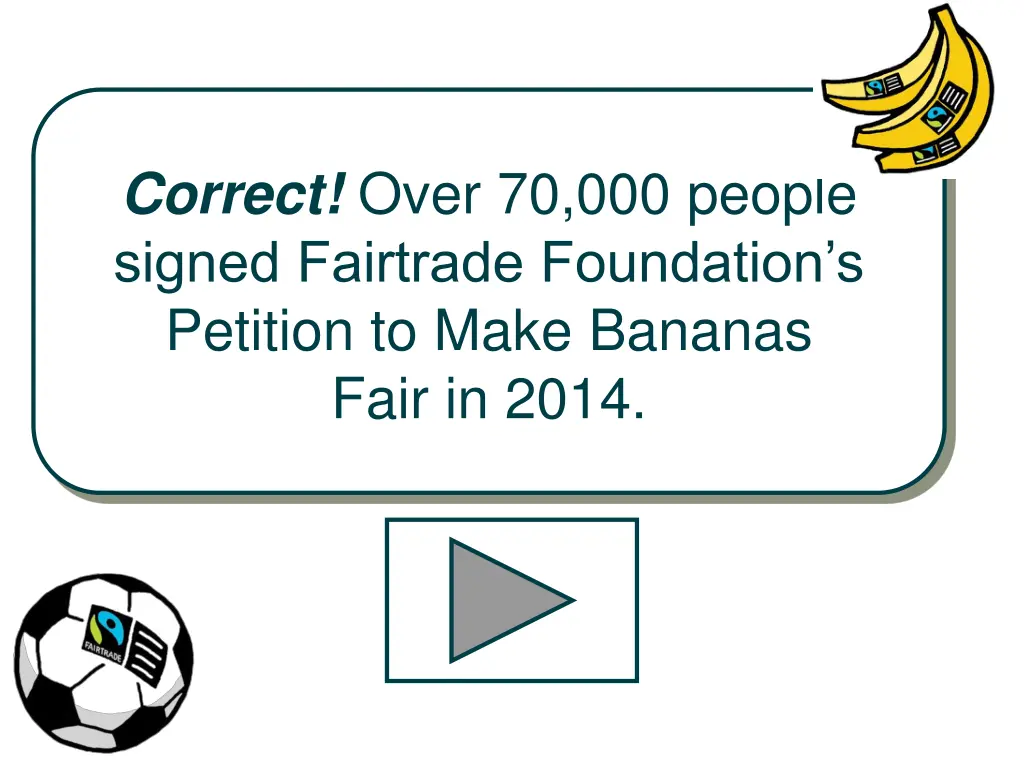 correct over 70 000 people signed fairtrade