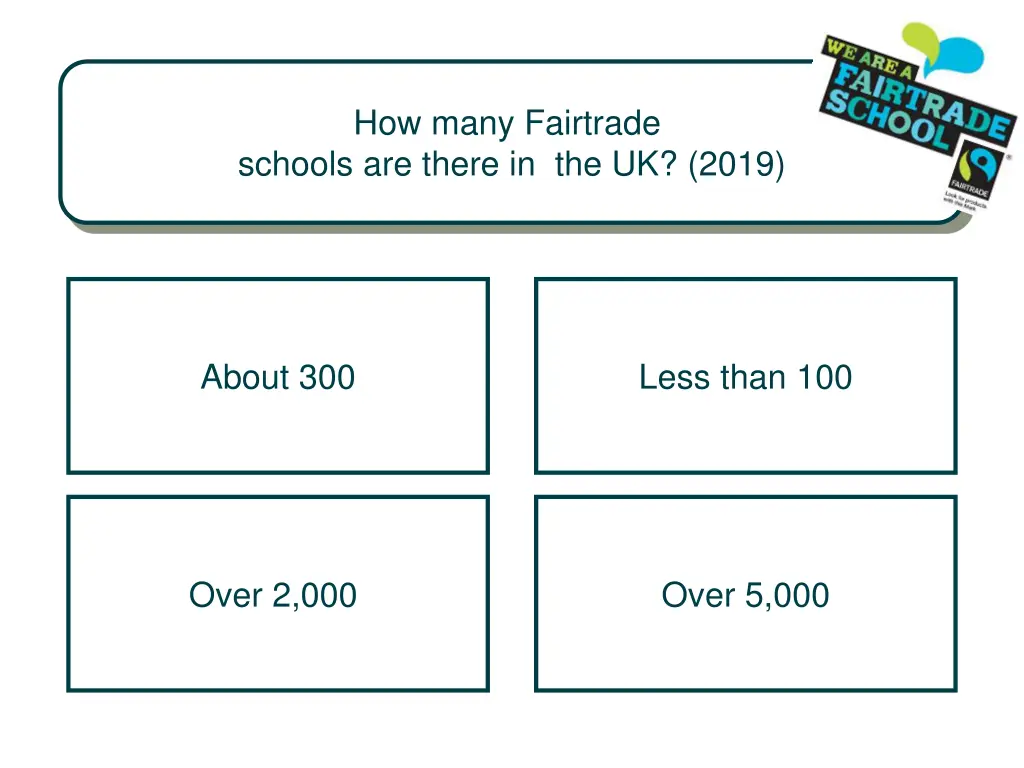 how many fairtrade schools are there