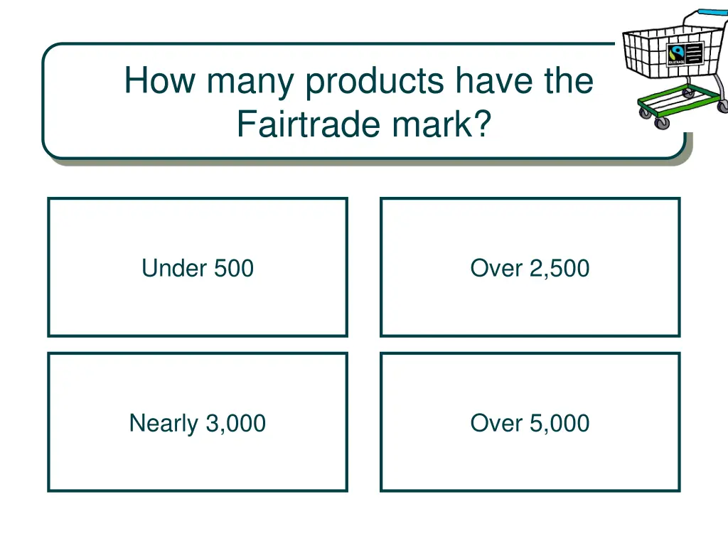 how many products have the fairtrade mark