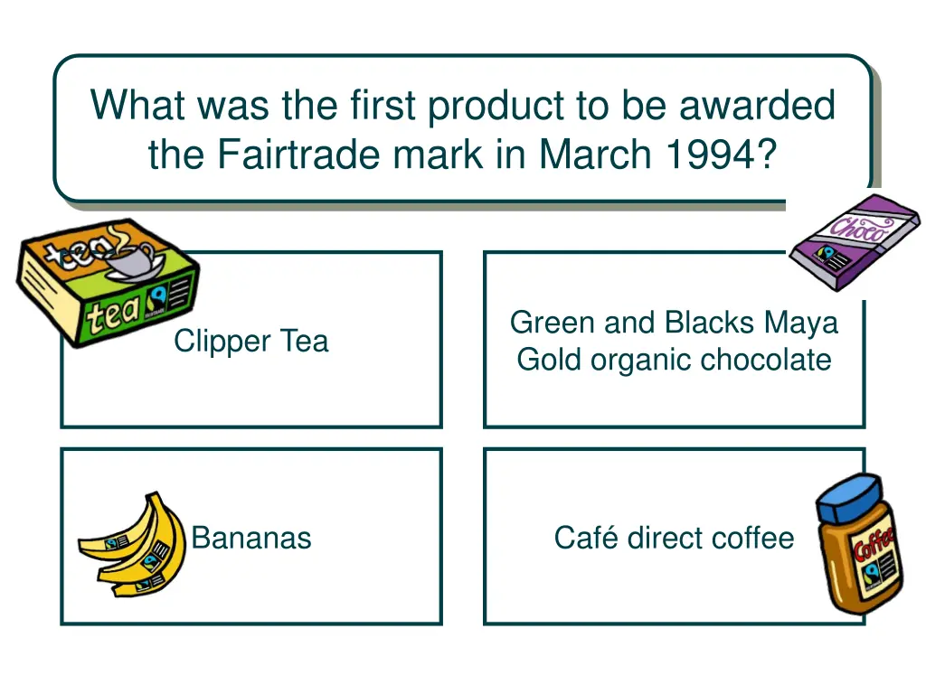 what was the first product to be awarded