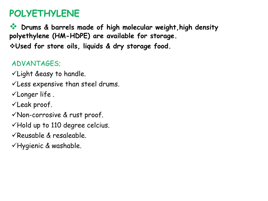 polyethylene drums barrels made of high molecular