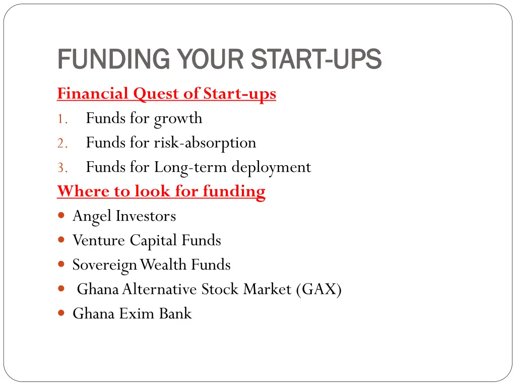 funding your start funding your start