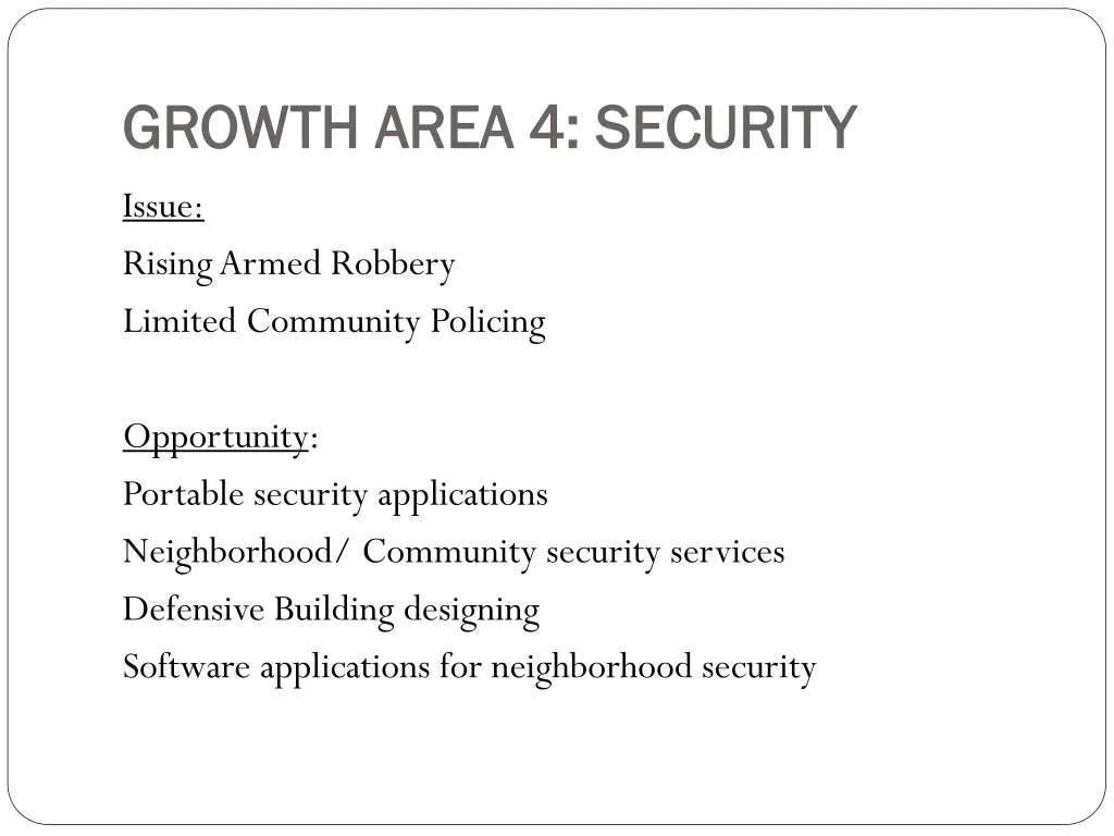 growth area 4 security growth area 4 security