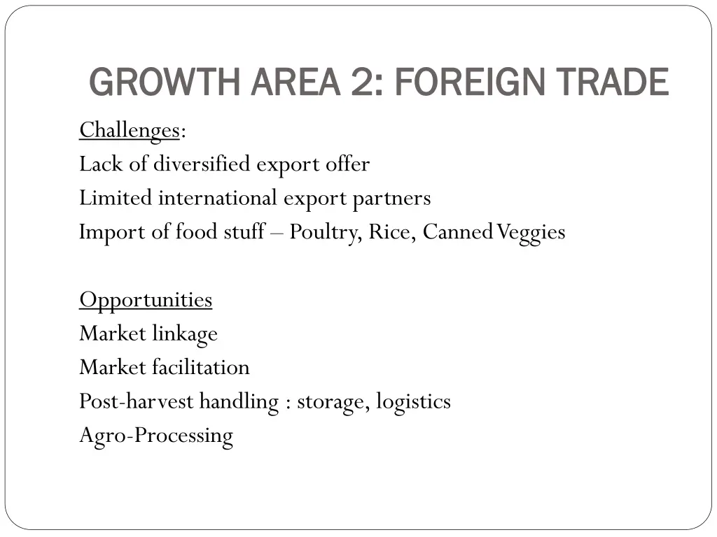 growth area growth area 2 2 foreign trade foreign