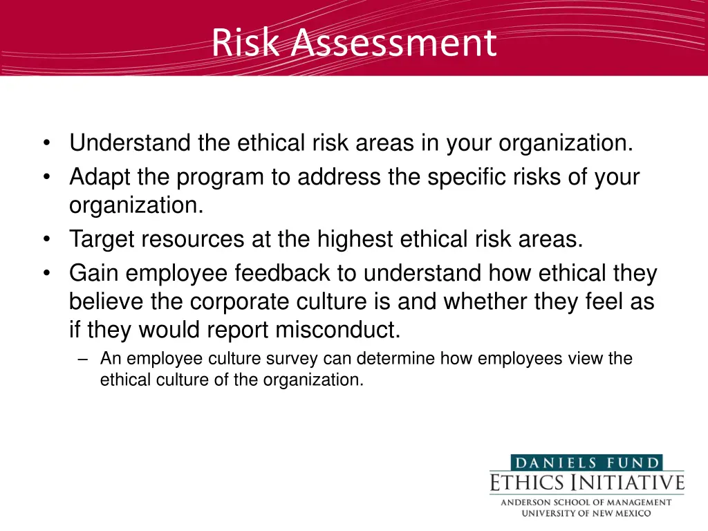 risk assessment