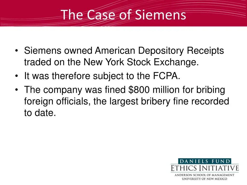 the case of siemens