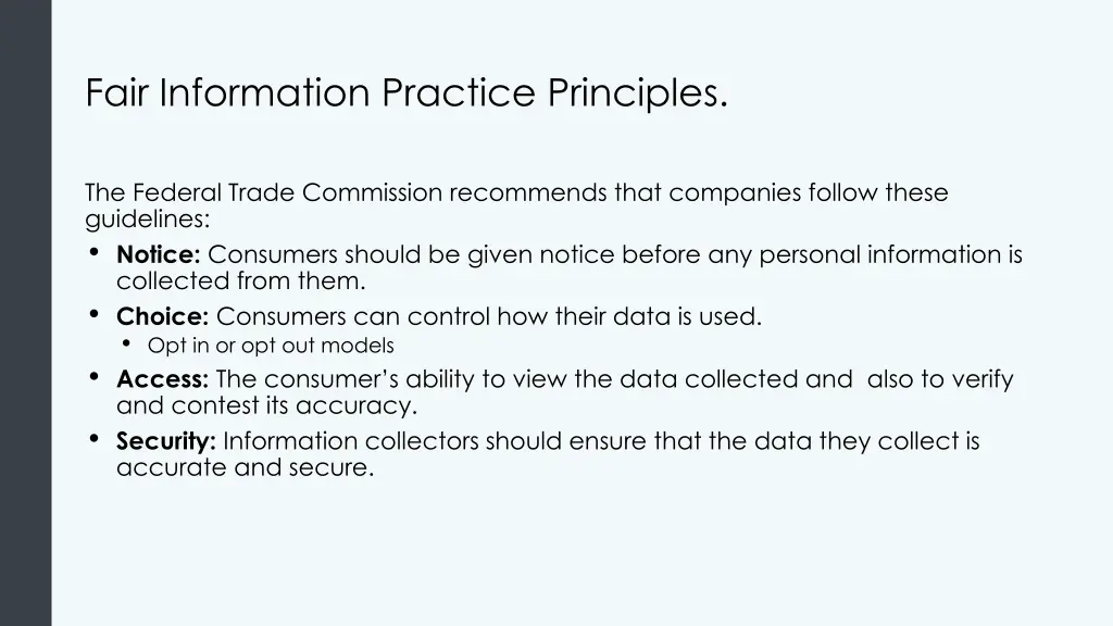 fair information practice principles