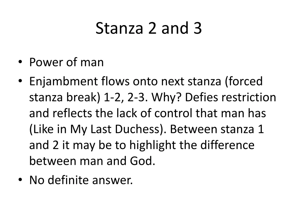 stanza 2 and 3