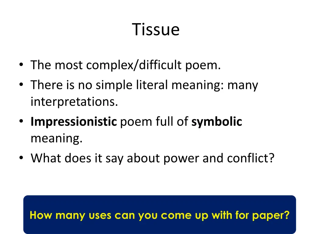 tissue 1