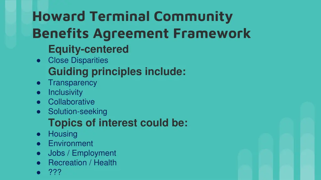 howard terminal community benefits agreement 1