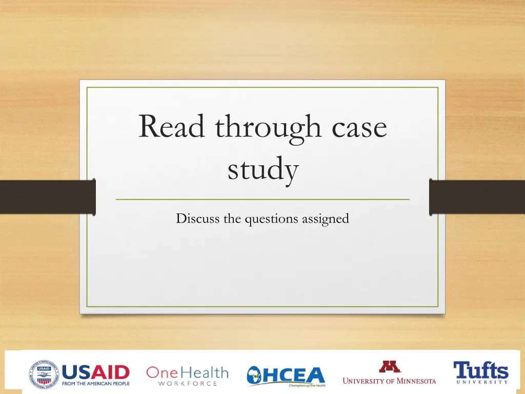 read through case study